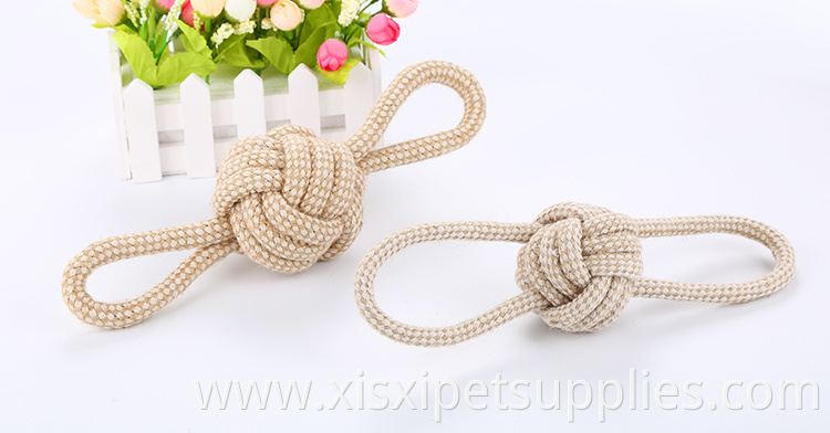 wholesale figure 8 cotton braided ball pet dog toy